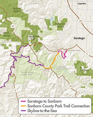 The new Saratoga to Sanborn regional trail connection scheduled to open in 2020.