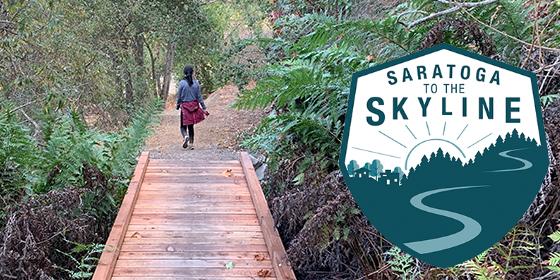 woman hiking on the trail