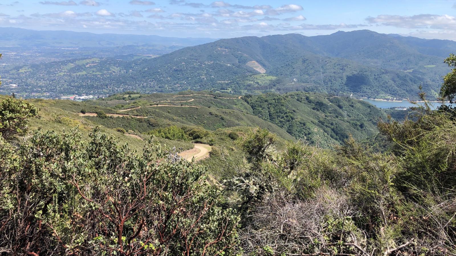 View of South Bay, Sierra Azul Preserve and Lexington Reservoir from El Sereno Preserve / photo by James Armstrong