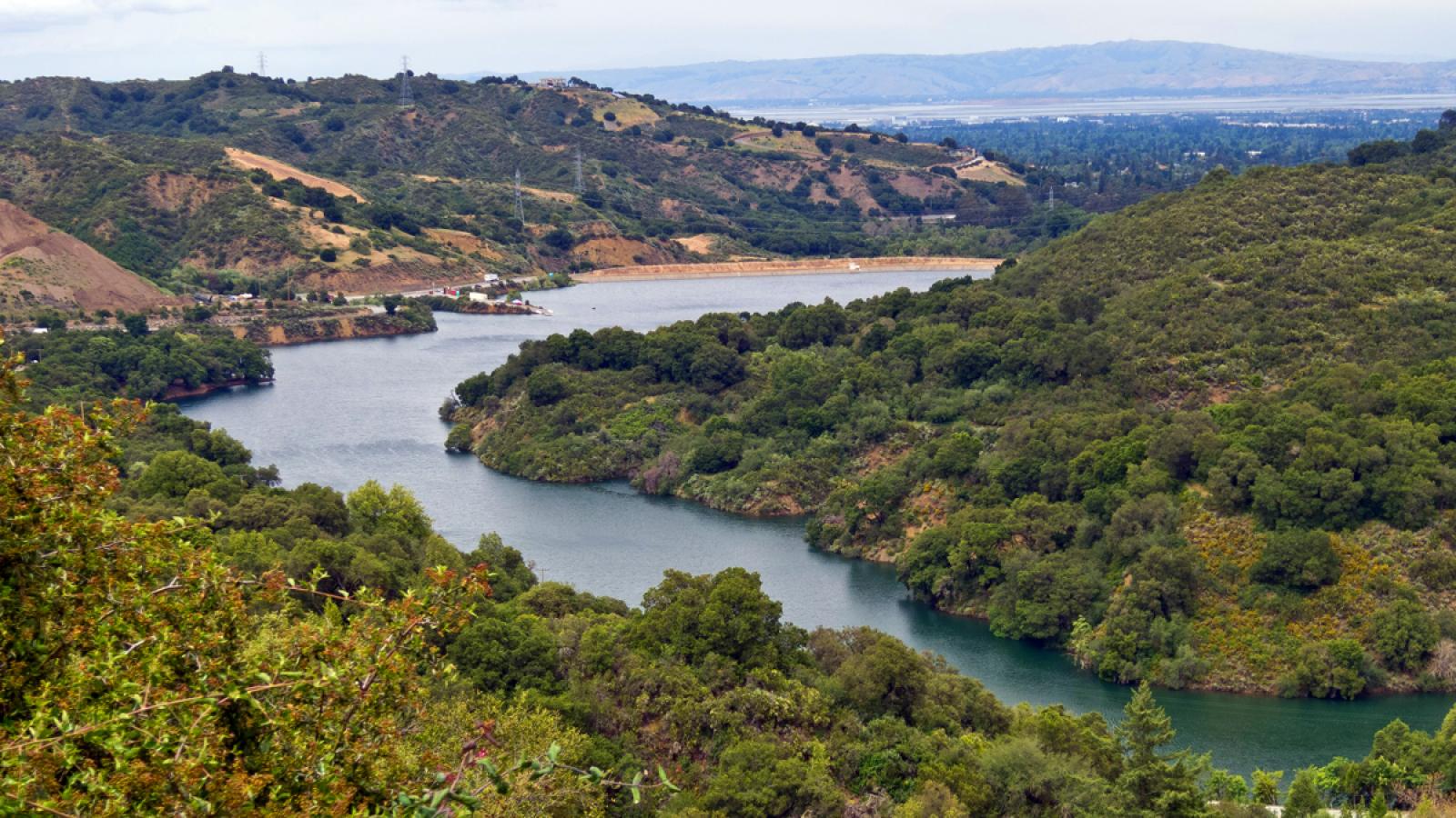 View of Stevens Creek Resevoir