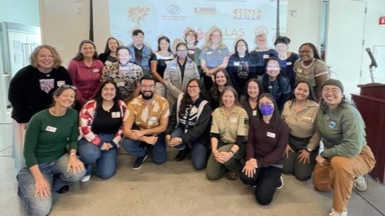 Group of community leaders and staff from open space partners