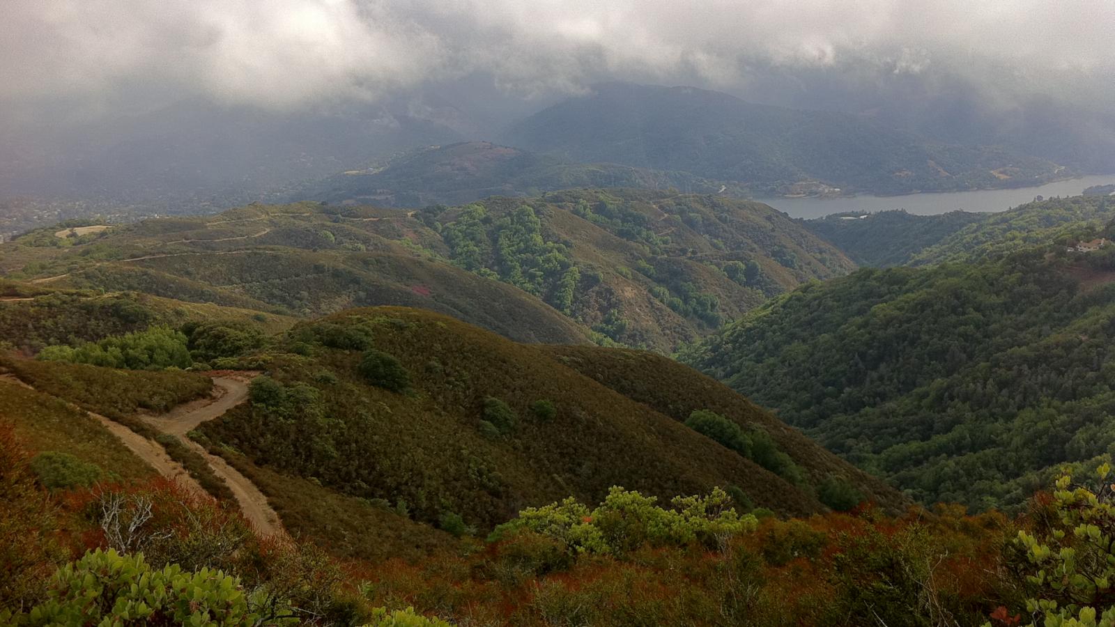 a view of Lexington Reservoir from El Sereno