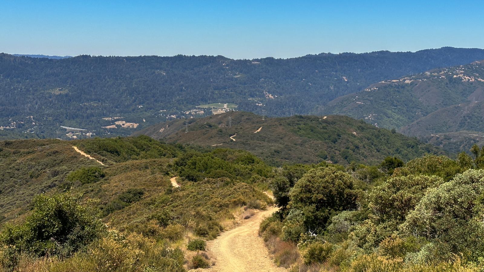 A trail in Sierra Azul Preserve