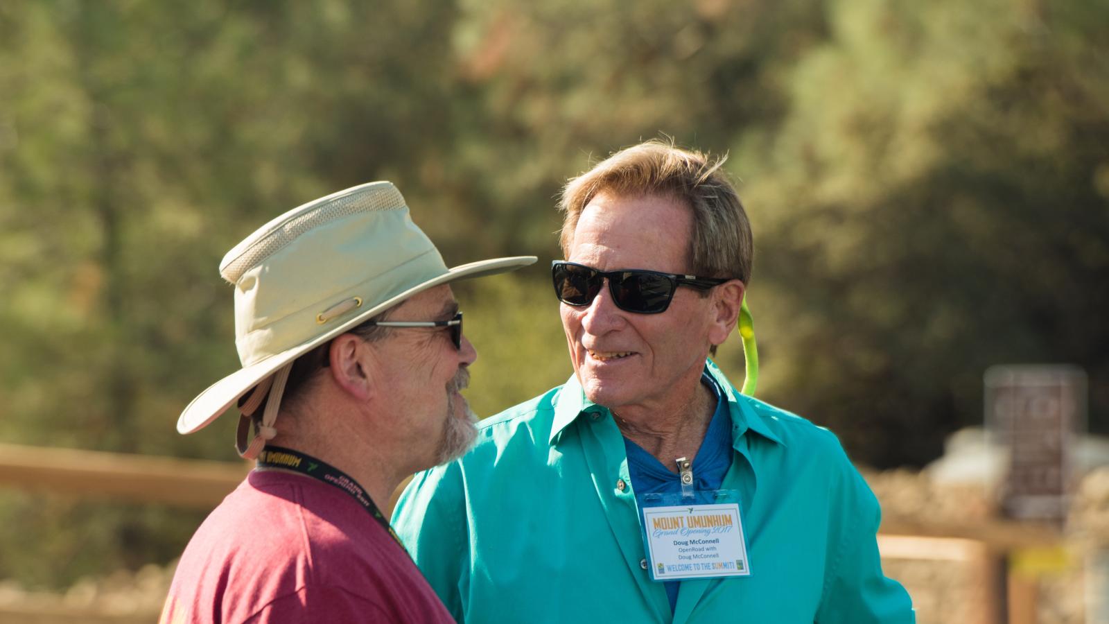 Doug McConnell at the Mt. Umunhum opening event in 2017