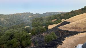 Monte Bello fire aftermath fuel break