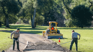 District Crew Working on Trail 