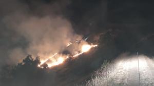 Monte Bello fire and road