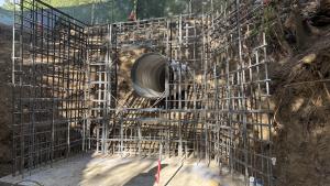 Prospect Culvert Headwall rebar