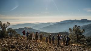 Group exploring Mount Umunhum summit / photo by Erin Ashford