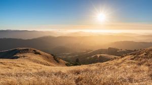 Photo: Matt McClean sunset over golden hills