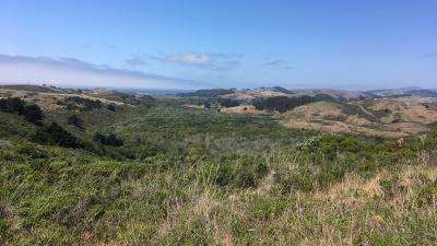 Cloverdale Ranch, view from high hill.