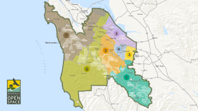 new Midpen district wards approved in March 2022