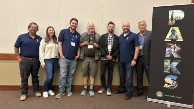 Staff receiving Merit Award
