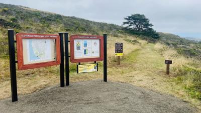 Wilbur's Watch trailhead at Cloverdale Ranch Preserve.