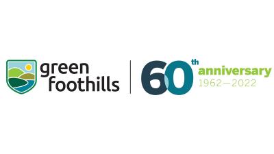 Green Foothills 60th Anniversary Logo