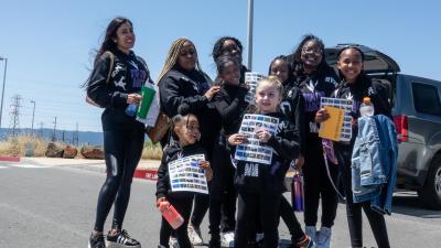 Participants of all ages helped celebrate the Midpeninsula Regional Open Space District's 50th anniversary and connected with nature through a scavenger hunt on April 30 at the Bayside Family Festival in Midpen's Ravenswood Open Space Preserve near East Palo Alto. (Mishaa DeGraw)