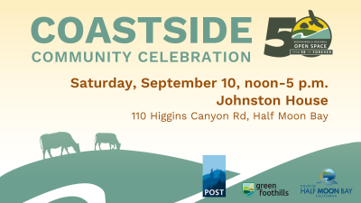 Coastside Community Celebration Saturday, September 10, noon - 5 p.m., Johnston House 110 Higgins Canyon Road, Half Moon Bay
