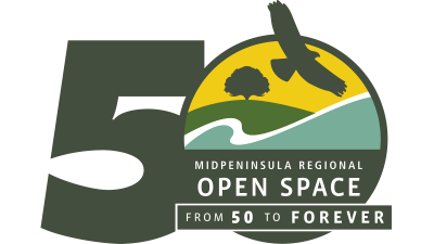 Midpen 50th anniversary logo 