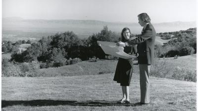 Nonette Hanko and Herb Grench at Foothills Open Space Preserve in 1974 Nonette Hanko and Herb Grench at Foothills Open Space Preserve in 1974