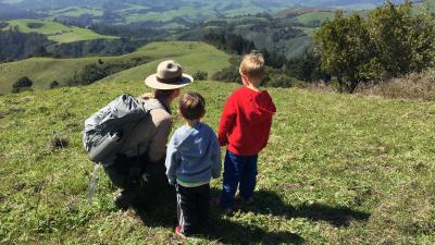 a ranger and kids