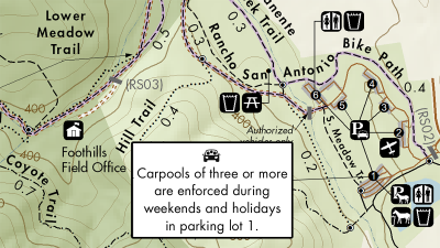 carpool lot map