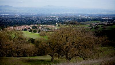 View from the vista point along the Wildcat Loop Trail in Midpen's Rancho San Antonio Open Space Preserve. (Alamelu Sankaranarayanan)