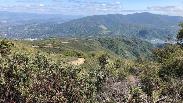 View of South Bay, Sierra Azul Preserve and Lexington Reservoir from El Sereno Preserve / photo by James Armstrong