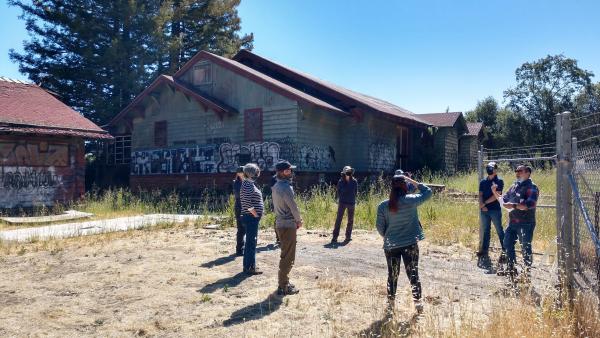 Site of Alma College Cultural Landscape Rehabilitation Project / photo by Midpen staff