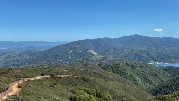 A view of Lexington Reservoir from El Sereno Open Space Preserve