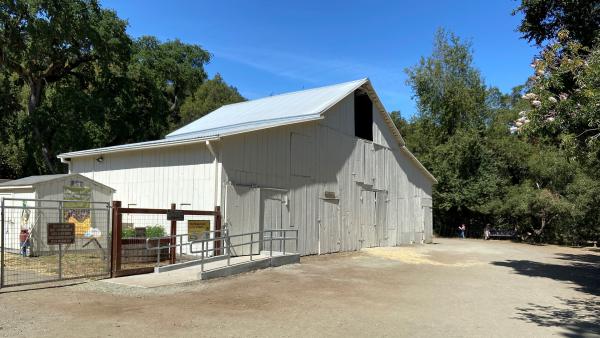 a white barn