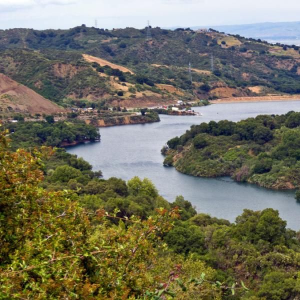 View of Stevens Creek Resevoir