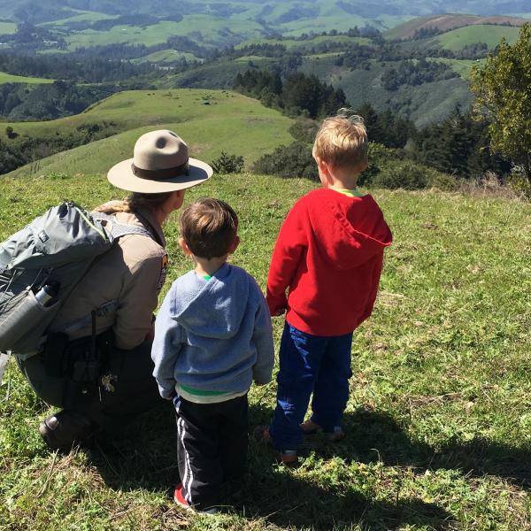 a ranger and kids