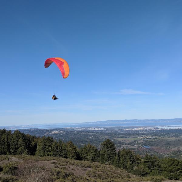 Paragliding on Windy Hill
