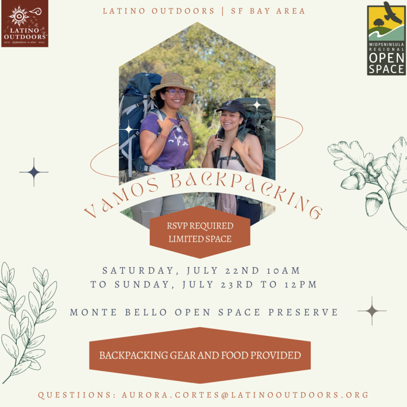 Latino Outdoors Black Mountain Backpacking | Midpeninsula Regional Open ...