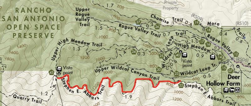 Map of Steven E. Abbors Trail Closure