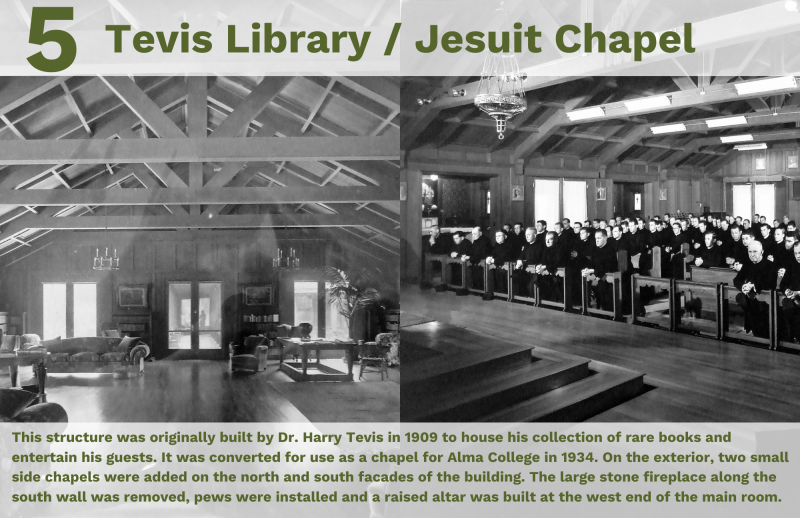 Alma Landscape Tevis Library Jesuit Chapel