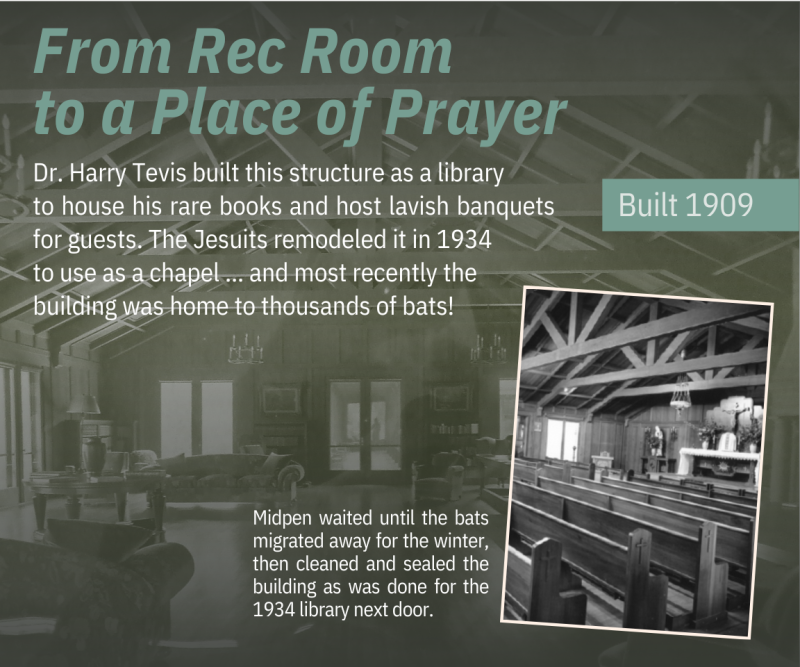 From Rec Room to a Place of Prayer Interpretive Panel