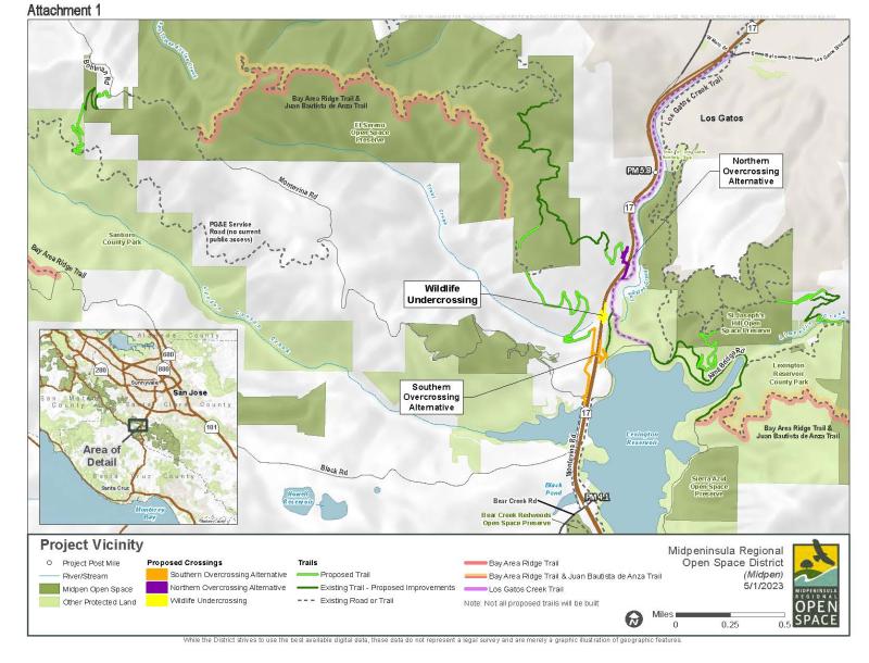 Highway 17 Crossing Project Vicinity Map