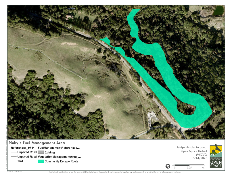 Site map of Coal Creek Fuel Treatment Summer-Fall 2023