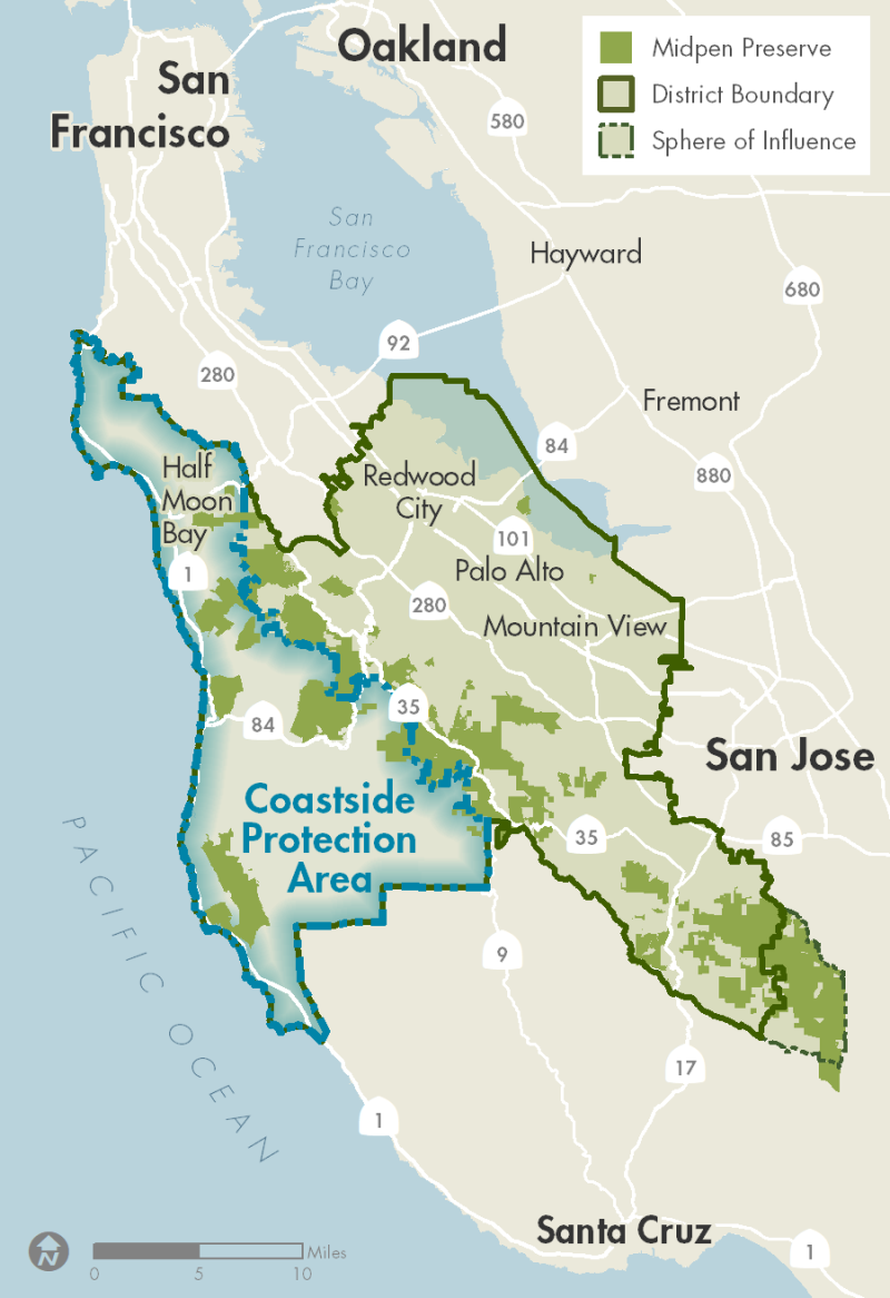 Map of Coastside Protection Area