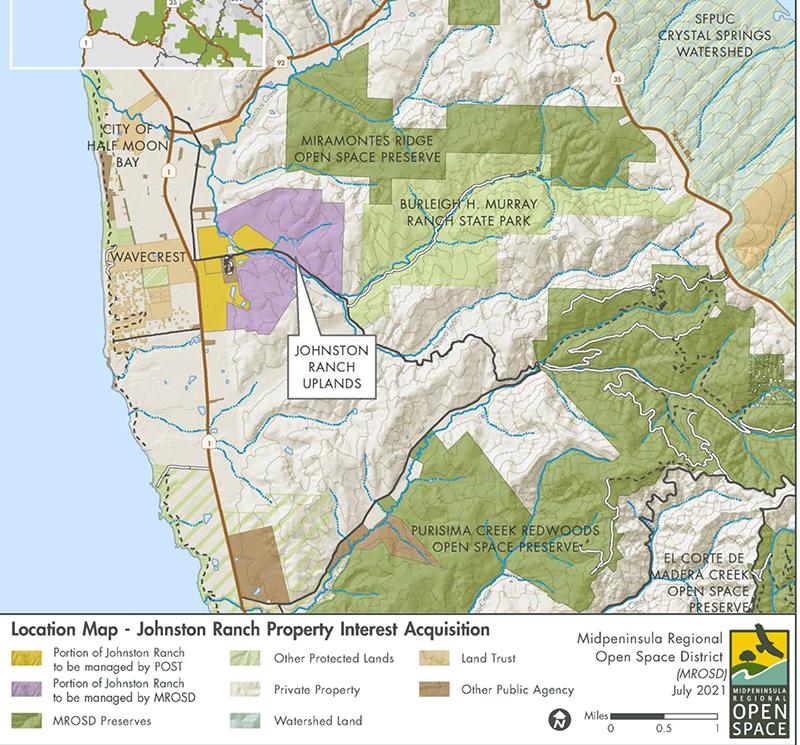 Map of Johnston Ranch property.